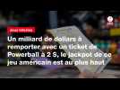 VIDEO. Un milliard de dollars à remporter avec un ticket de Powerball à 2 $, le jackpot de ce jeu américain est...