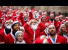 Plus de 4 000 personnes à la course des Pères Noël de Budapest