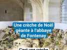 Une crèche de Noël XXL à découvrir à l'abbaye de Fontenay