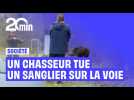 À Châteauroux, un chasseur tire à bout portant sur un sanglier au bord d'une voie fréquentée
