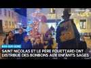 Saint Nicolas et le Père Fouettard ont distribué des bonbons aux enfants sages de Bar-sur-Seine