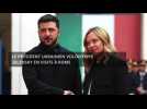 Le président ukrainien Volodymyr Zelensky en visite à Rome