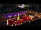 Le marché de Noël d'Arras vu du ciel