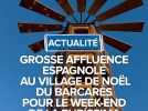Grosse affluence espagnole au Village de Noël du Barcarès pour le week-end de la Purisima