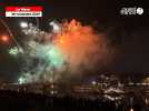VIDÉO. Devant une foule de spectateurs, le feu d'artifice embrase Noël au port au Mans