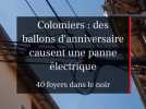 Des ballons d'anniversaire s'envolent et provoquent une explosion électrique à Colomiers
