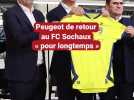 Peugeot de retour au FC Sochaux « pour longtemps »