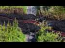 VIDÉO. La Réunion : Deux coulées de lave de volcan bloquent la route