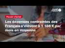 VIDEO.Les dépenses contraintes des Français s'élèvent à 1 186 ¬ par mois en moyenne