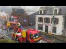 VIDÉO. Incendie à Quimperlé : une femme enceinte et quatre jeunes être évacués par l'échelle