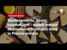 VIDEO. Vomissements, fièvre, courbatures : rappel massif de plusieurs fromages dans la France entière
