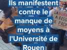 « On boit le bouillon » : étudiants et enseignants manifestent contre « le sous-financement » de l'université à Rouen