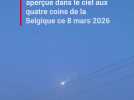 Une énorme boule de feu aperçue dans le ciel aux quatre coins de la Belgique