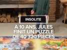Insolite : A 10 ans, Jules finit un puzzle de 40 320 pièces