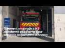 Comment un garage désaffecté a été transformé en caserne pour accueillir les pompiers d'Annecy