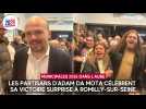 Les partisans d'Adam Da Mota célèbrent sa victoire surprise à Romilly-sur-Seine
