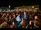 Municipales 2026 à Nancy : Mathieu Klein célèbre sa victoire place Stanislas !