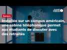VIDÉO. Installée sur un campus américain, une cabine téléphonique permet aux étudiants de discuter avec des retraités
