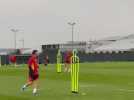 Les Diables rouges à l'entraînement à Tubize