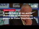 VIDÉO. Équipe de France. À quelle heure et sur quelle chaîne voir la conférence de presse de Didier Deschamps ?