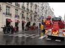 Deux personnes blessées dans l'incendie du palace parisien Le Bristol