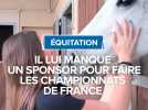 Cavalière qui cherche un sponsor pour participer aux championnat de France