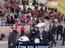 Le pape arrive au Stade Louis II