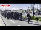 VIDÉO. Les élèves gendarmes défilent sur les quais de Concarneau