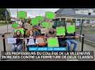 Les professeurs du collège de La Villeneuve à Saint-André-les-Vergers mobilisés contre la fermeture de deux classes