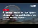 VIDEO. F1. À quelle heure et sur quelle chaîne voir les qualifications du Grand Prix du Japon ?