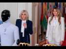 VIDÉO. L'étonnante rencontre entre le robot humanoïde de Melania Trump et Brigitte Macron