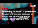 Vid�o VIDEO. Streaming musical : la plateforme Deezer affirme que presque la moiti� des morceaux mis en ligne sont g�n�r�s ...