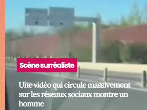 VIDEO : Sc�ne surr�aliste sur le p�riph�rique&hellip;
