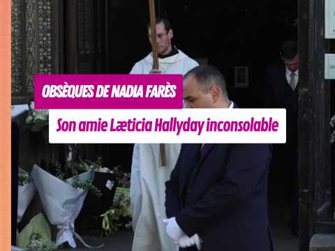 VIDEO : Obs�ques de Nadia Far�s : son amie L�ticia Hallyday inconsolable