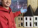 Vid�o Duclair. Mathis, 21 ans, s'est lanc� dans la reproduction du ch�teau du Taillis en maquette