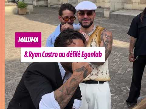 VIDEO : Maluma & Ryan Castro s'ambiancent au d�fil� Egonlab