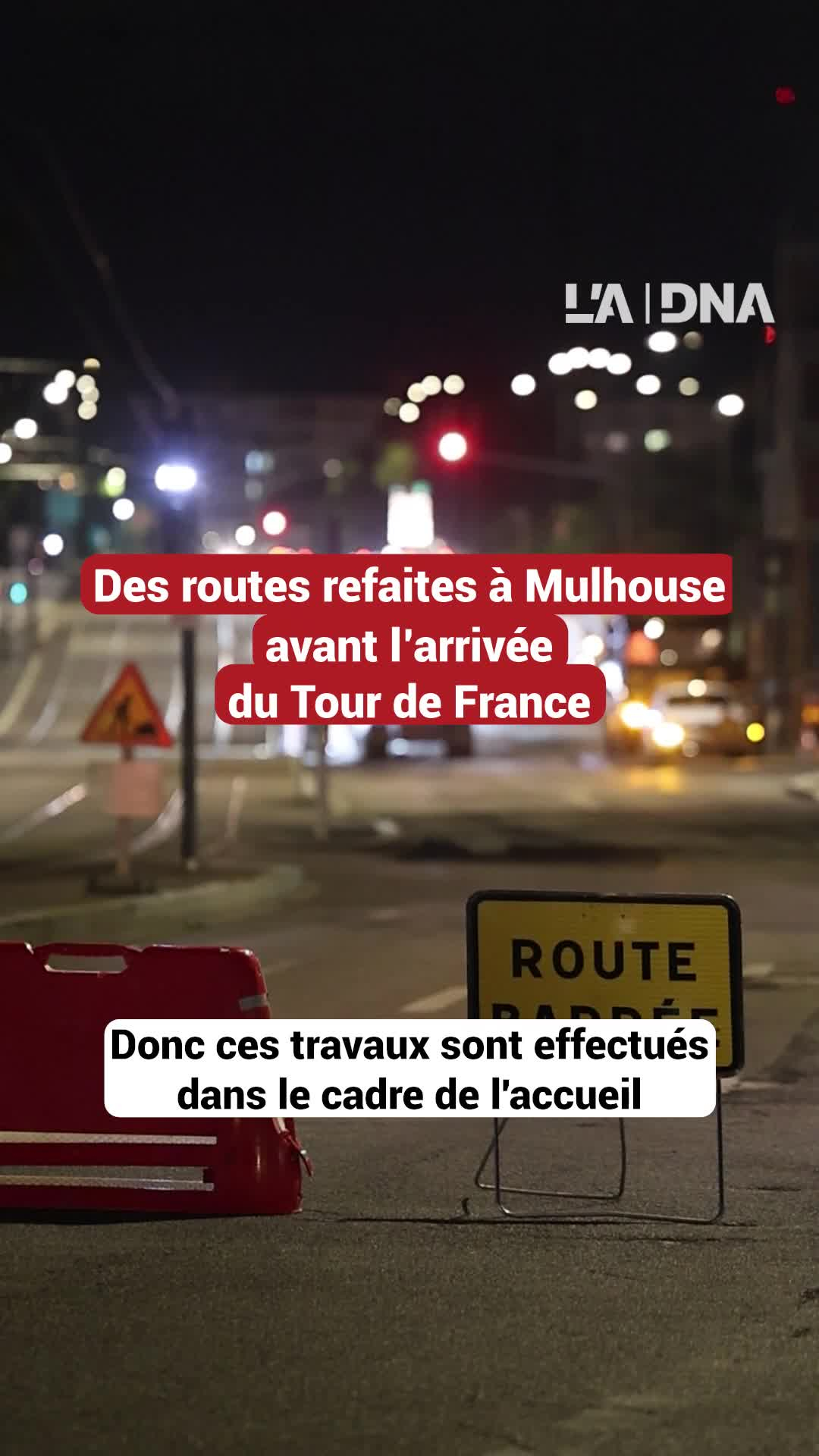 Des routes refaites à Mulhouse avant l’arrivée du Tour de France