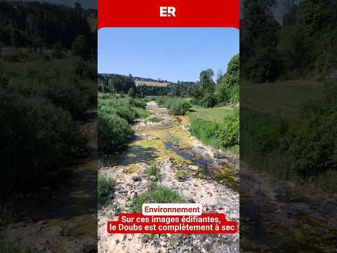 Le Doubs est complétement à sec