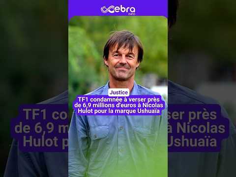 TF1 condamnée à verser de l'argent à Nicolas Hulot