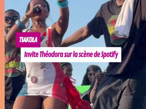 VIDEO : Tiakola invite Th�odora sur la sc�ne de Spotify pour la f�te de la musique sur la place de la Bastille