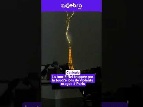 Les images de l'impressionnant orage à Paris