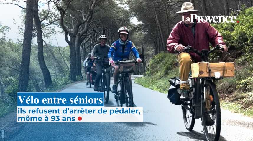 À Aix-en-Provence, un groupe de cyclistes seniors refuse d’arrêter de pédaler, même à 93 ans