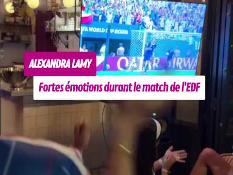 VIDEO : Alexandra Lamy � fond durant le match&hellip;