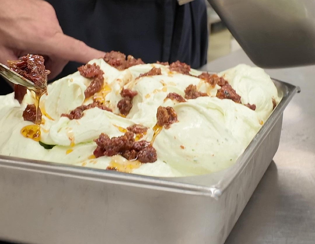 Burrata, truffe, basilic. des glaces salées pour cet été à Ittenheim