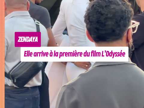 VIDEO : Zendaya, �tonnante, arrive � la premi�re du film L?Odyss�e