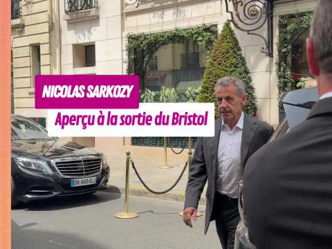 VIDEO : Nicolas Sarkozy aper�u � la sortie du&hellip;