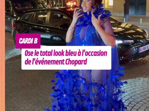 VIDEO : Cardi B ose le total look bleu � l'oc&hellip;