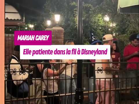 VIDEO : Mariah Carey patiente dans la fil d'attente � Disneyland