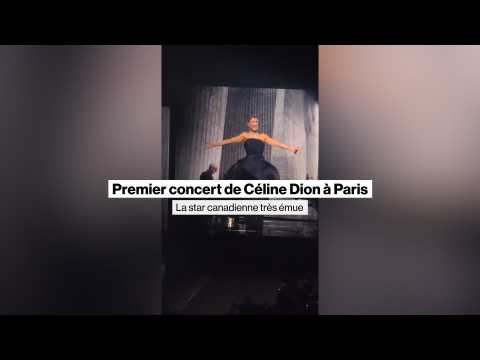 VIDEO : C�line Dion remonte sur sc�ne � Paris