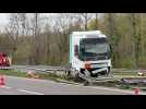 Camion en portefeuille : l'A35 fermée dans les deux sens à Sainte-Croix-en-Plaine